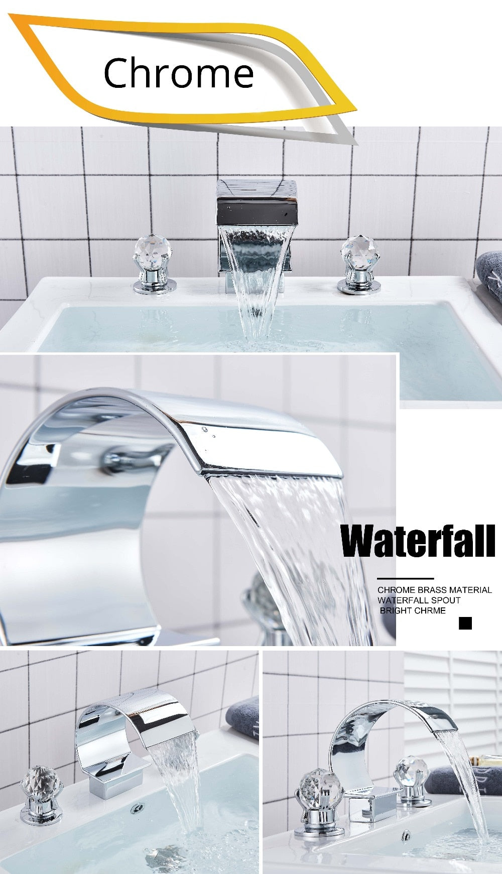 Funki Findz | Faucets | Bath Taps | Luxurious Waterfall Basin Faucet