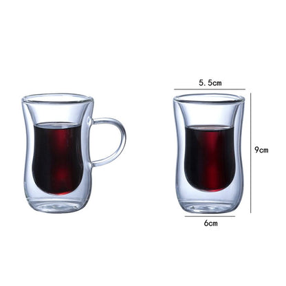 Funki Findz | Cups | Glass Double Wall Insulated Expresso Cups