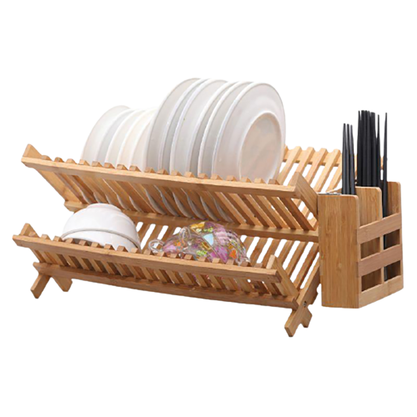 Funki Findz | Dish Racks | Bamboo Foldable Dish Drying Drainer