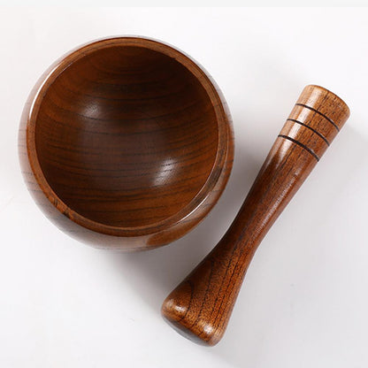 Funki Findz | Mortar and Pestles | Wood Garlic Spice Crusher