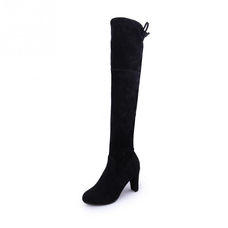 Funki Findz | Boots | Women's Slim Over Knee High Suede Boots
