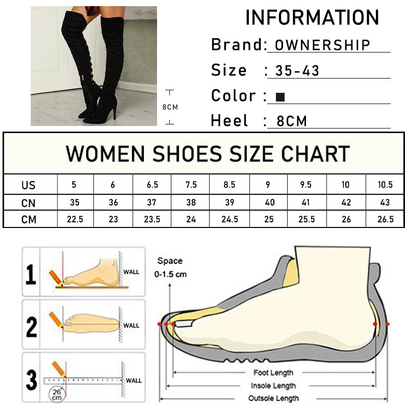 Funki Findz | Boots | Women's Over Knee Hollowed Out Boots