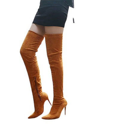 Funki Findz | Boots | Women's Thigh High Pull On Stiletto Boots