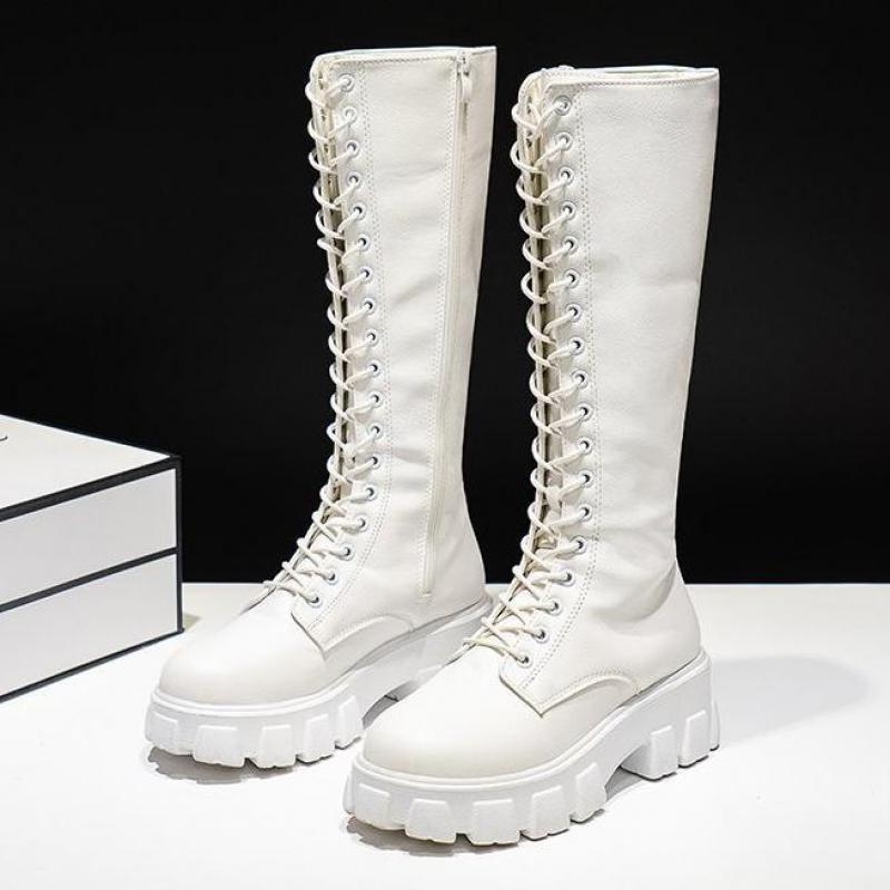 Funki Findz | Boots | Women's Knee-High Platform Lace Up Boot