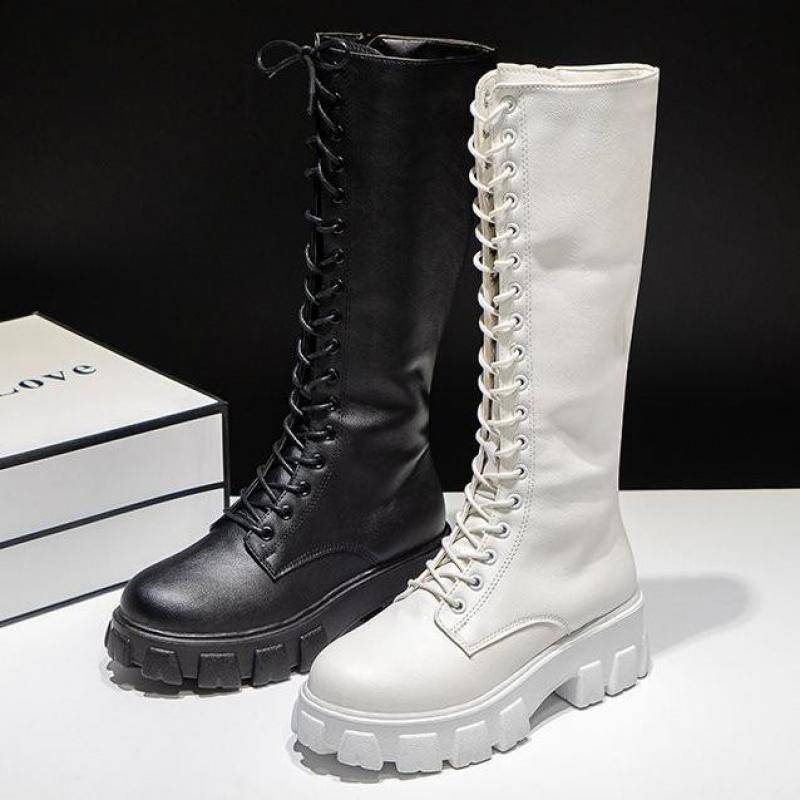 Funki Findz | Boots | Women's Knee-High Platform Lace Up Boot
