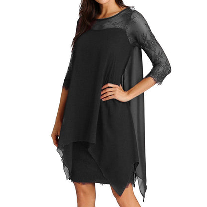 Funki Findz | Dresses | Women's Semi Sheer Midi Evening Dress