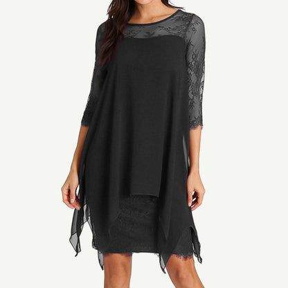 Funki Findz | Dresses | Women's Semi Sheer Midi Evening Dress