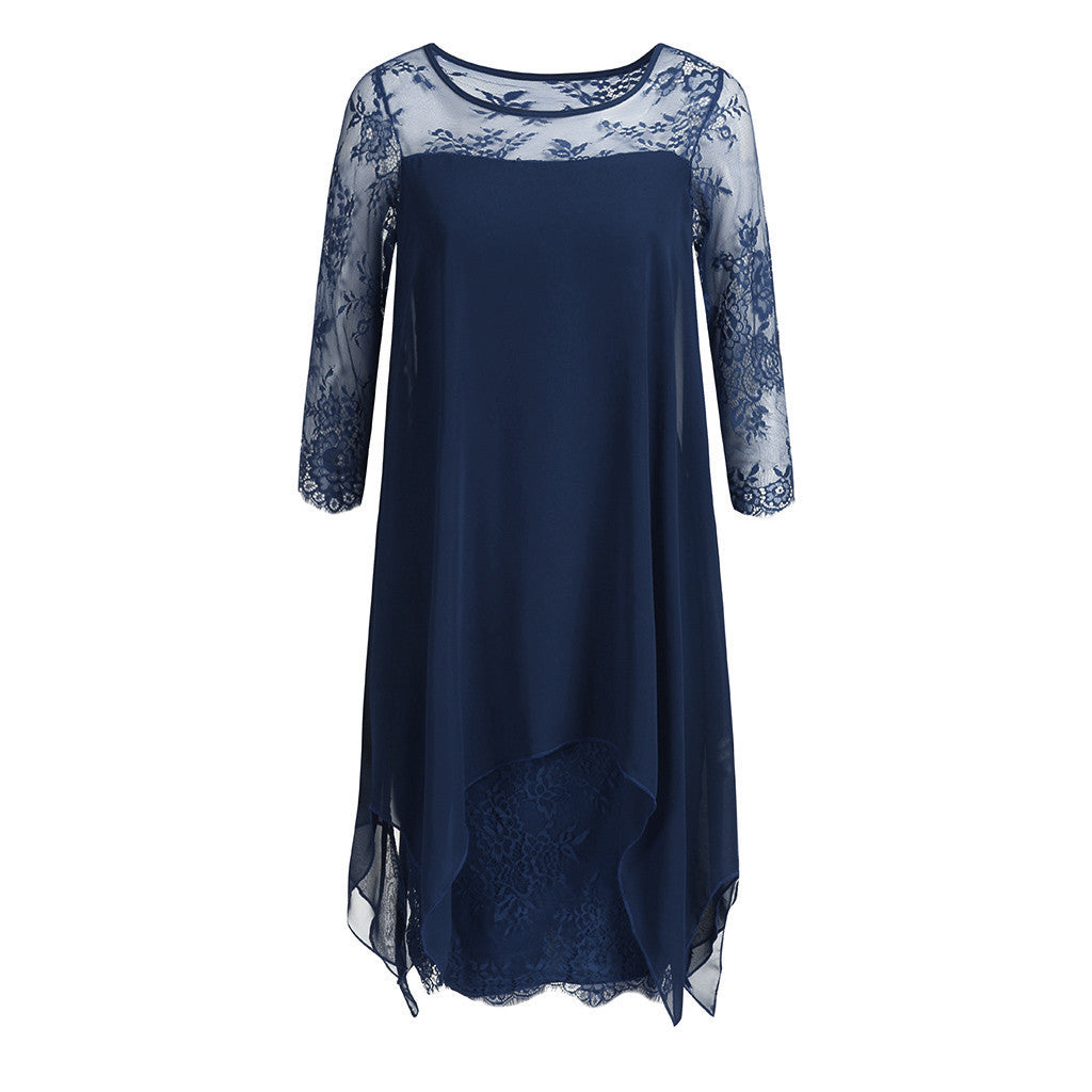 Funki Findz | Dresses | Women's Semi Sheer Midi Evening Dress
