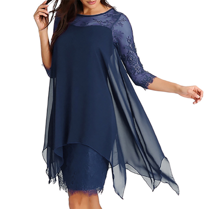 Funki Findz | Dresses | Women's Semi Sheer Midi Evening Dress