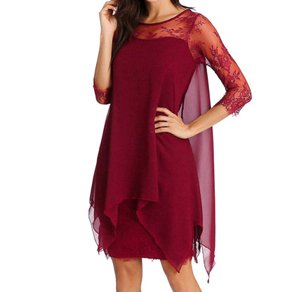 Funki Findz | Dresses | Women's Semi Sheer Midi Evening Dress
