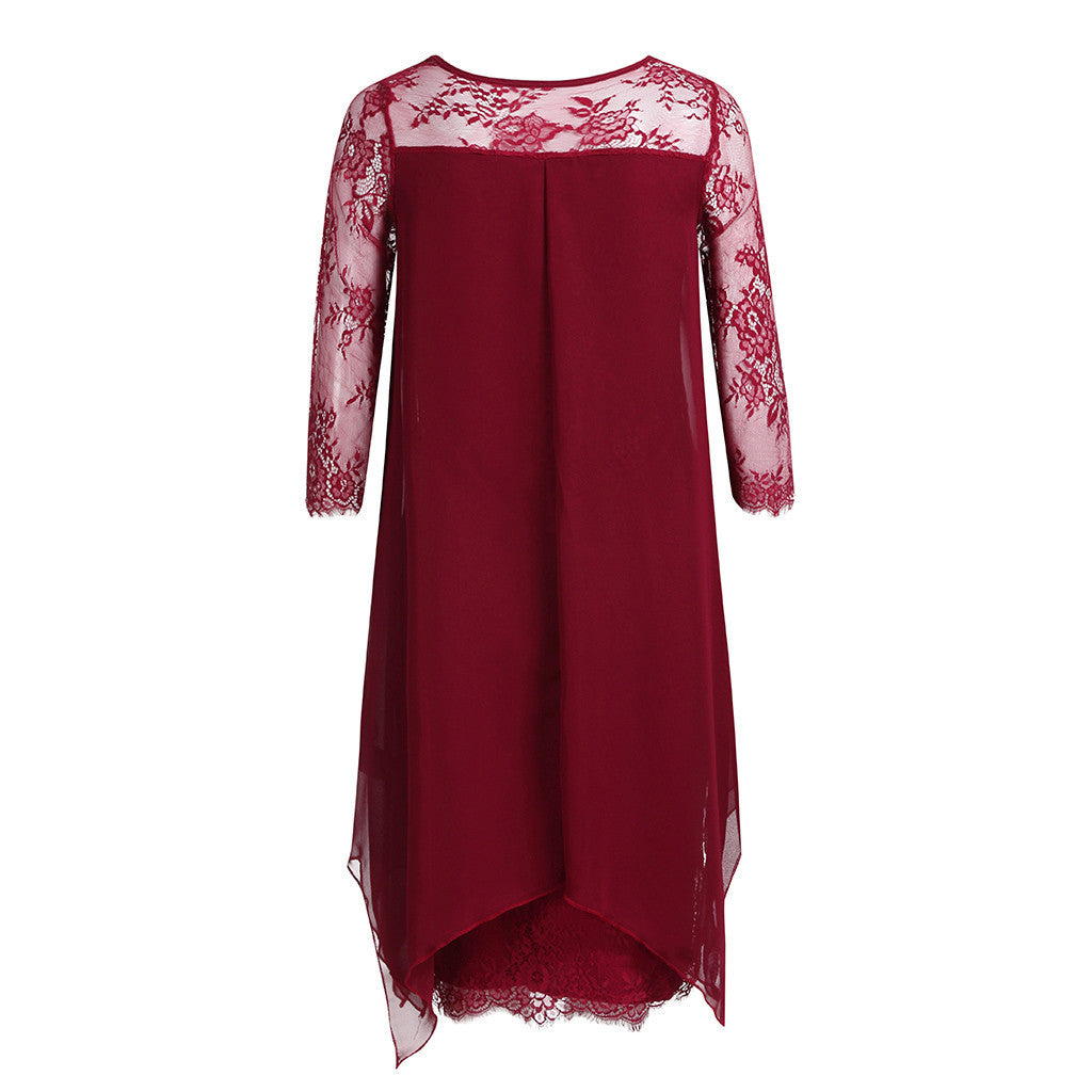 Funki Findz | Dresses | Women's Semi Sheer Midi Evening Dress