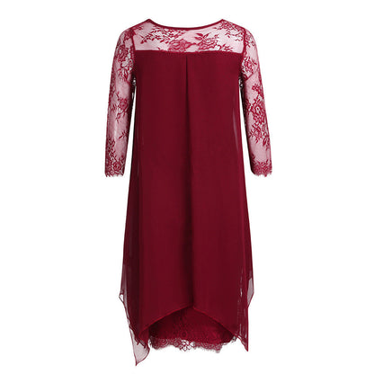 Funki Findz | Dresses | Women's Semi Sheer Midi Evening Dress