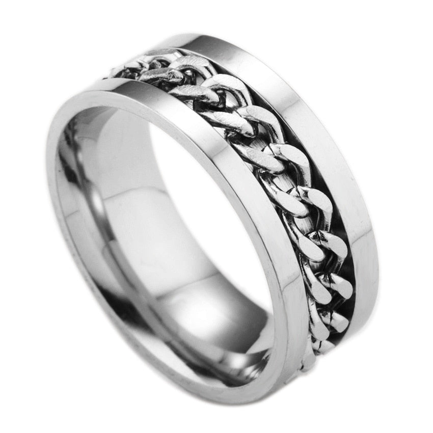 Funki Findz | Rings | Men's Moveable Ring | Stainless Steel Ring