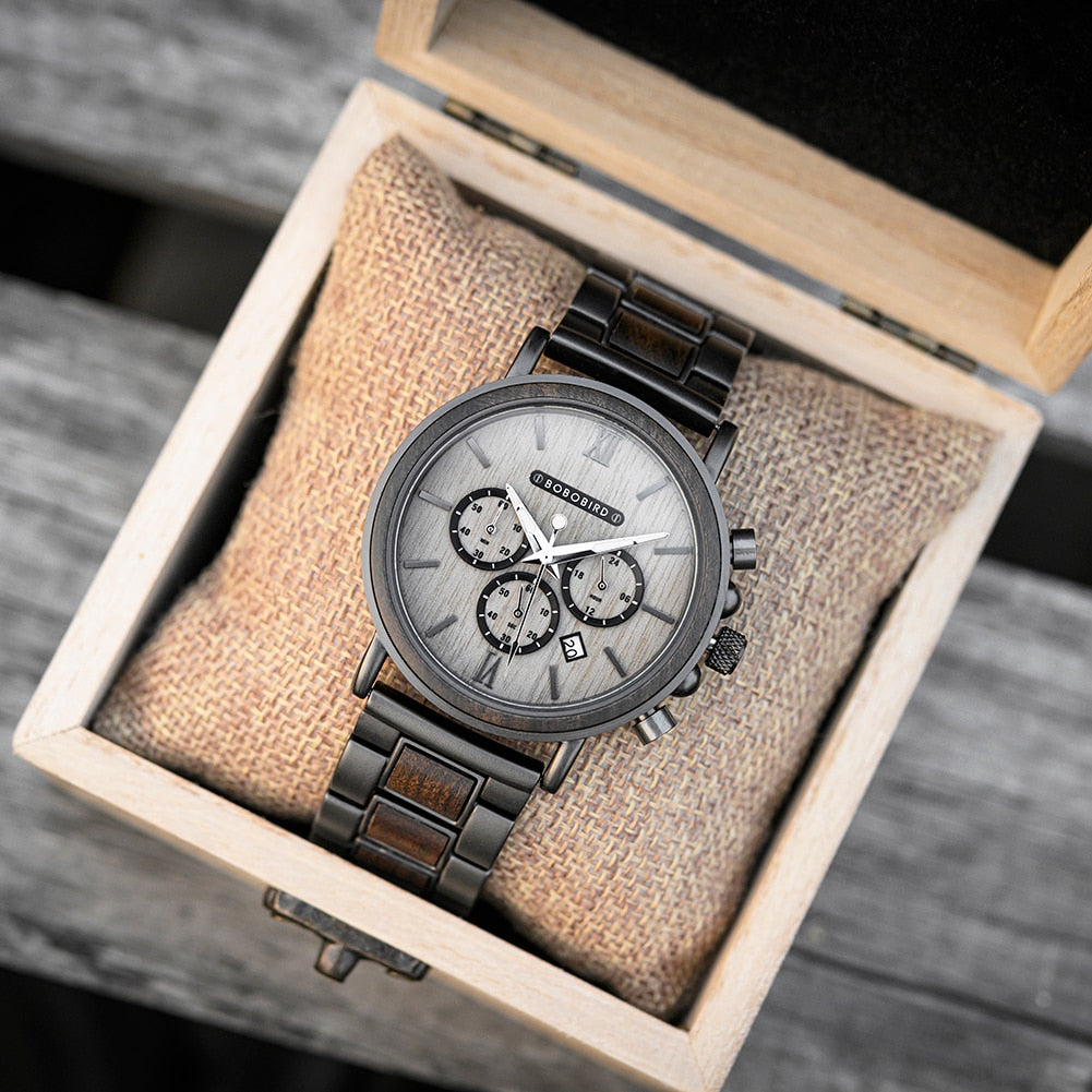 Funki Findz | Watches | Men's Luxury Wood Watch | Gift Box Set