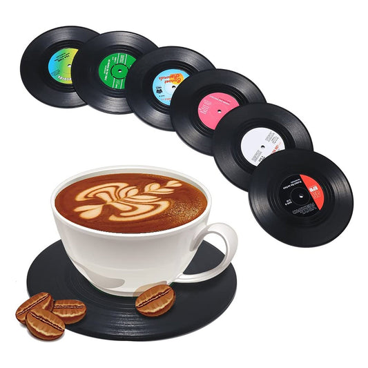 Funki Findz | Coasters | Vinyl Record Music Coaster 6 Pcs Set