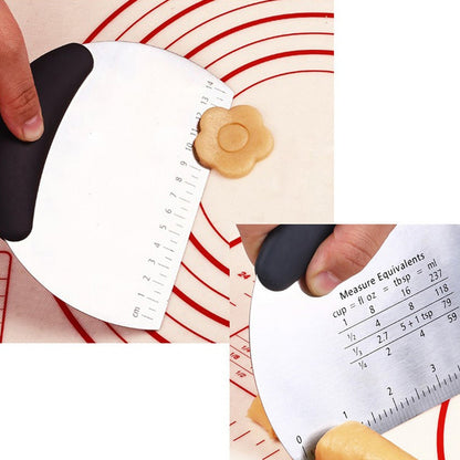 Funki Findz | Cooking Scrapers | Stainless Steel Dough Cutters