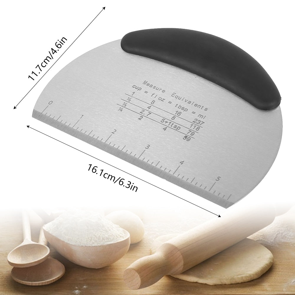 Funki Findz | Cooking Scrapers | Stainless Steel Dough Cutters