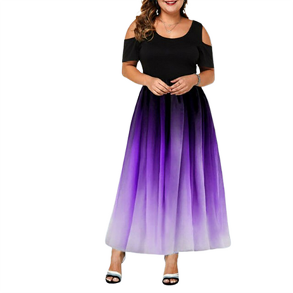 Funki Findz | Dresses | Women's Plus Size Prom Gradient Dress