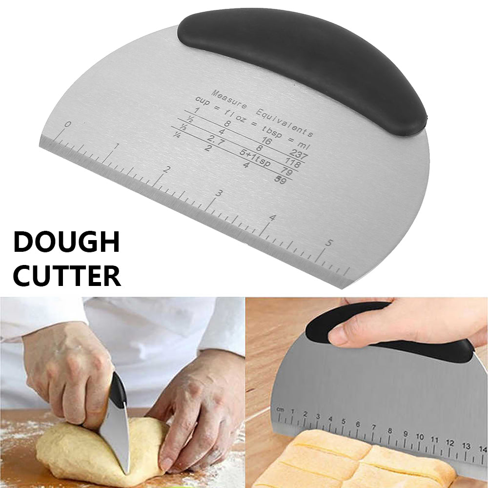 Funki Findz | Cooking Scrapers | Stainless Steel Dough Cutters