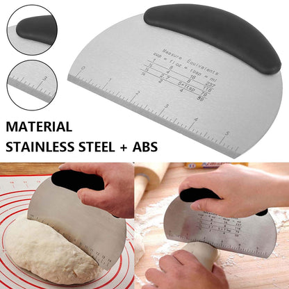 Funki Findz | Cooking Scrapers | Stainless Steel Dough Cutters