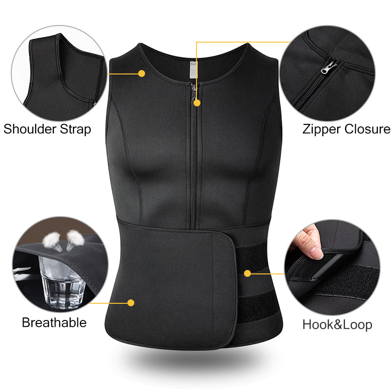 Funki Findz | Shapewear | Men's Waist Trainer Body Shaper Vest