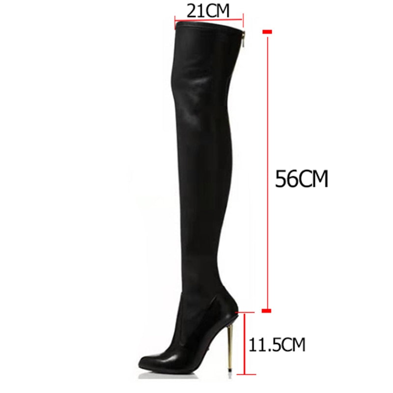 Funki Findz | Boots | Women's Above Knee High Stiletto Boots