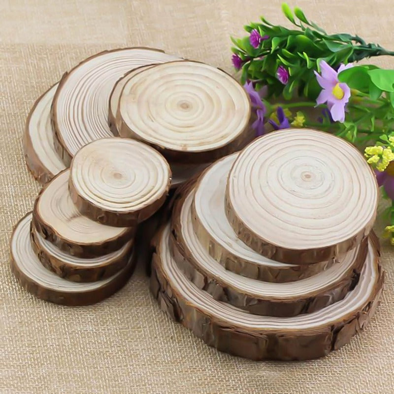 Funki Findz | Coasters | Natural Pine Unfinished Wood Coasters