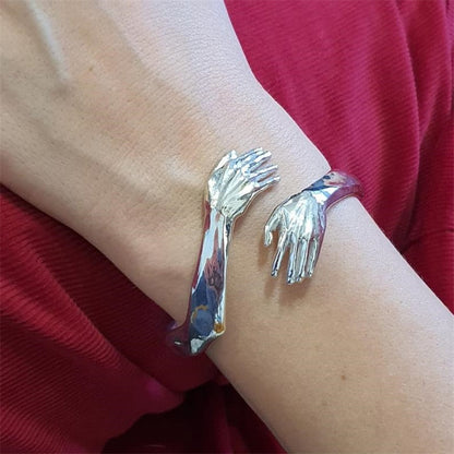 Funki Findz | Bracelets | Women's Hand Hug Open Cuff Bangle