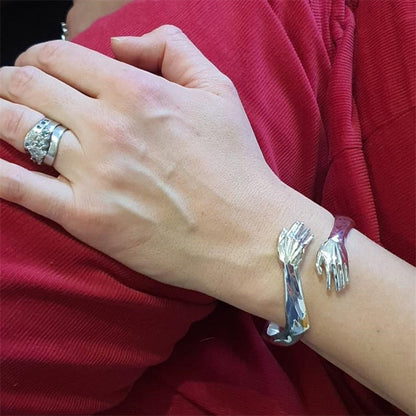 Funki Findz | Bracelets | Women's Hand Hug Open Cuff Bangle