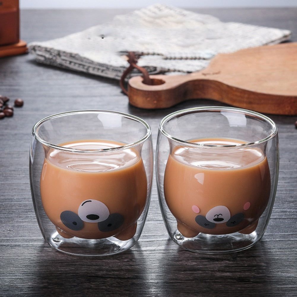 Funki Findz | Glasses | Cute Novelty Bear Glasses Set 2 Pcs
