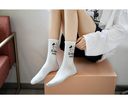 Funki Findz | Socks | Unisex Novelty Socks | Cow Print Stripes