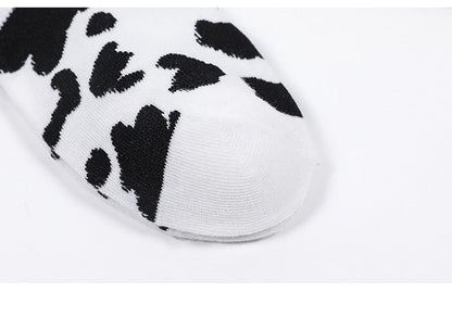 Funki Findz | Socks | Unisex Novelty Socks | Cow Print Stripes