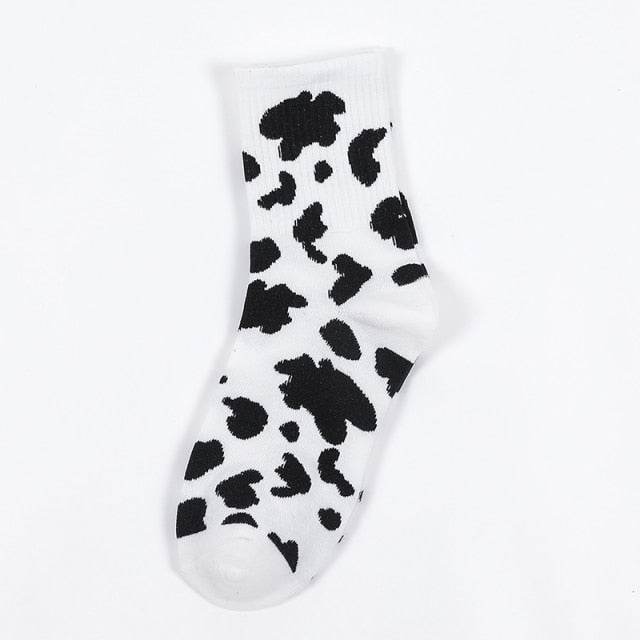Funki Findz | Socks | Unisex Novelty Socks | Cow Print Stripes