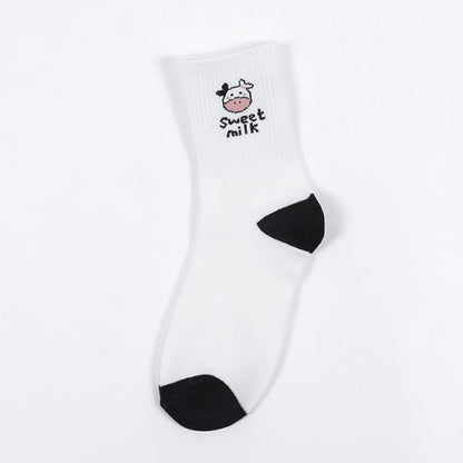 Funki Findz | Socks | Unisex Novelty Socks | Cow Print Stripes