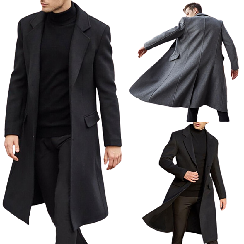 Funki Findz | Jackets | Men's Winter Woolen Topcoat Overcoat