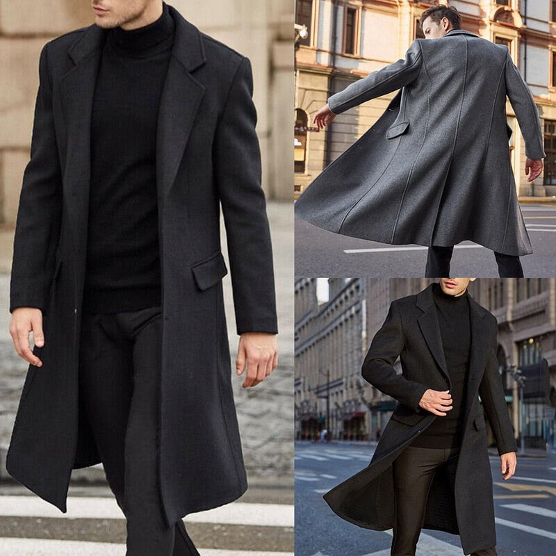 Funki Findz | Jackets | Men's Winter Woolen Topcoat Overcoat