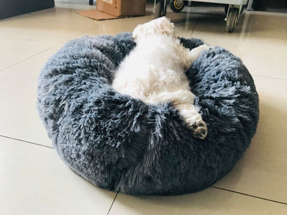 Funki Findz | Pet Beds | Dog Cat Bed | Round Donut Cudler Bed