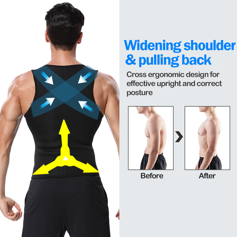 Funki Findz | Shapewear | Men's Waist Trainer Body Shaper Vest