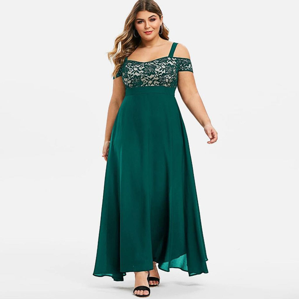 Funki Findz | Dresses | Women's Elegant Plus Evening Dress