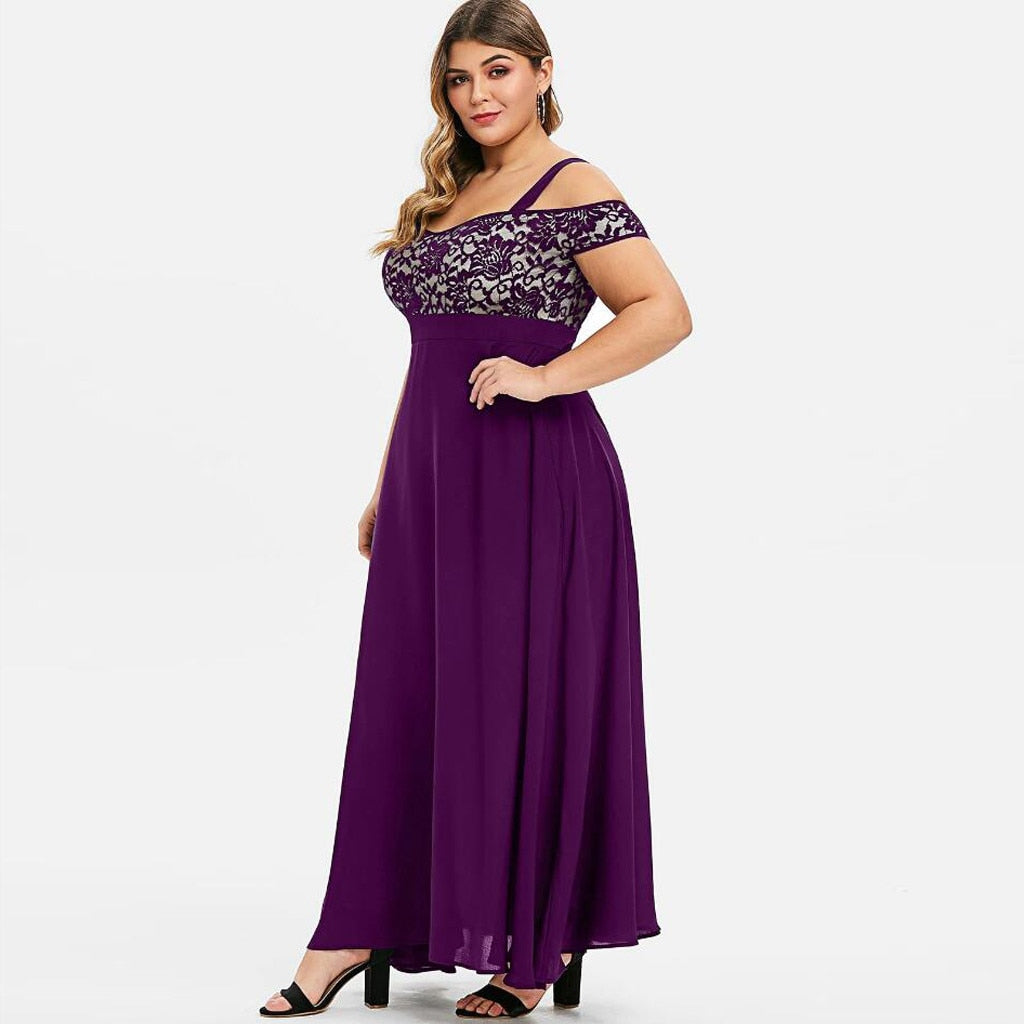 Funki Findz | Dresses | Women's Elegant Plus Evening Dress