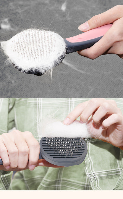 Funki Findz | Pet Brushes | Cat Dog Comb Pop Out Self Cleaning