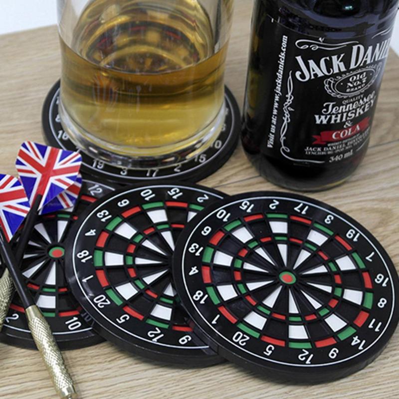 Funki Findz | Coasters | Mini Dart Board 4 Pcs Coaster Bar Mats