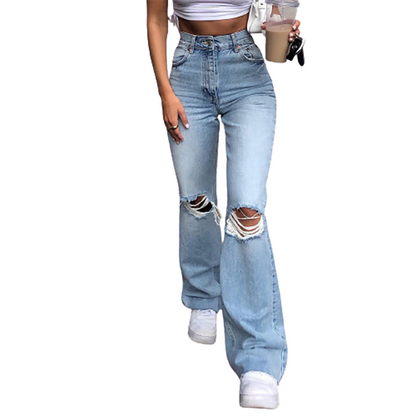Funki Findz | Pants | Women's Vintage Ripped Bell Bottom Jeans