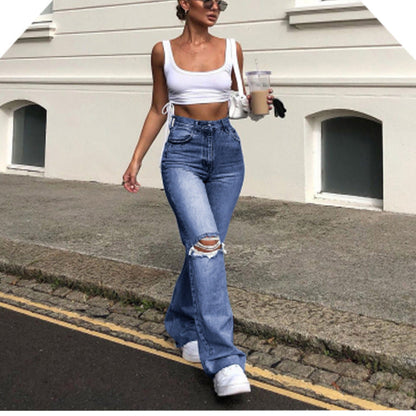Funki Findz | Pants | Women's Vintage Ripped Bell Bottom Jeans