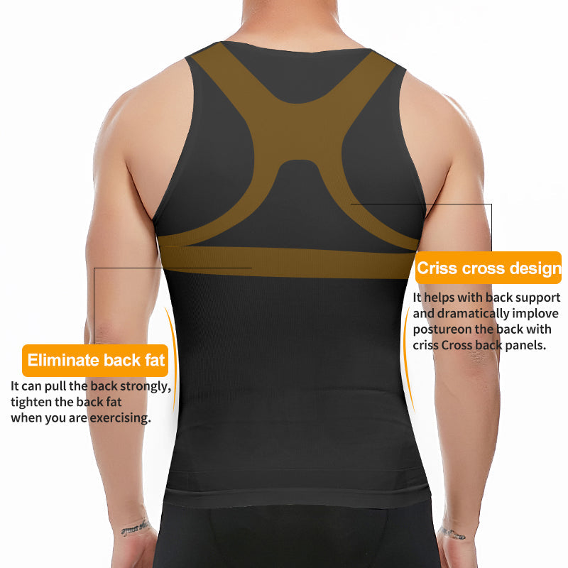 Funki Findz | Shapewear | Men's Slimming Singlet Body Shaper