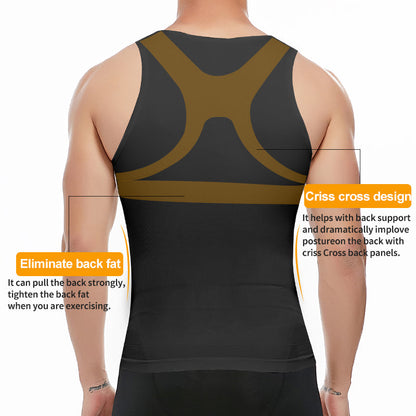 Funki Findz | Shapewear | Men's Slimming Singlet Body Shaper
