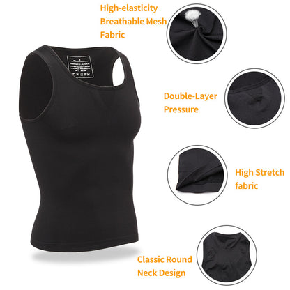 Funki Findz | Shapewear | Men's Slimming Singlet Body Shaper