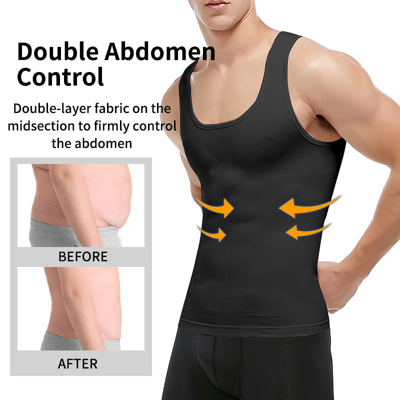 Funki Findz | Shapewear | Men's Slimming Singlet Body Shaper