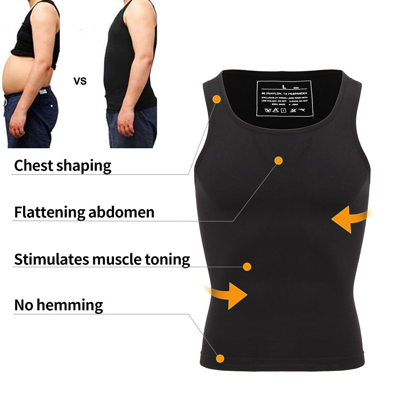 Funki Findz | Shapewear | Men's Slimming Singlet Body Shaper