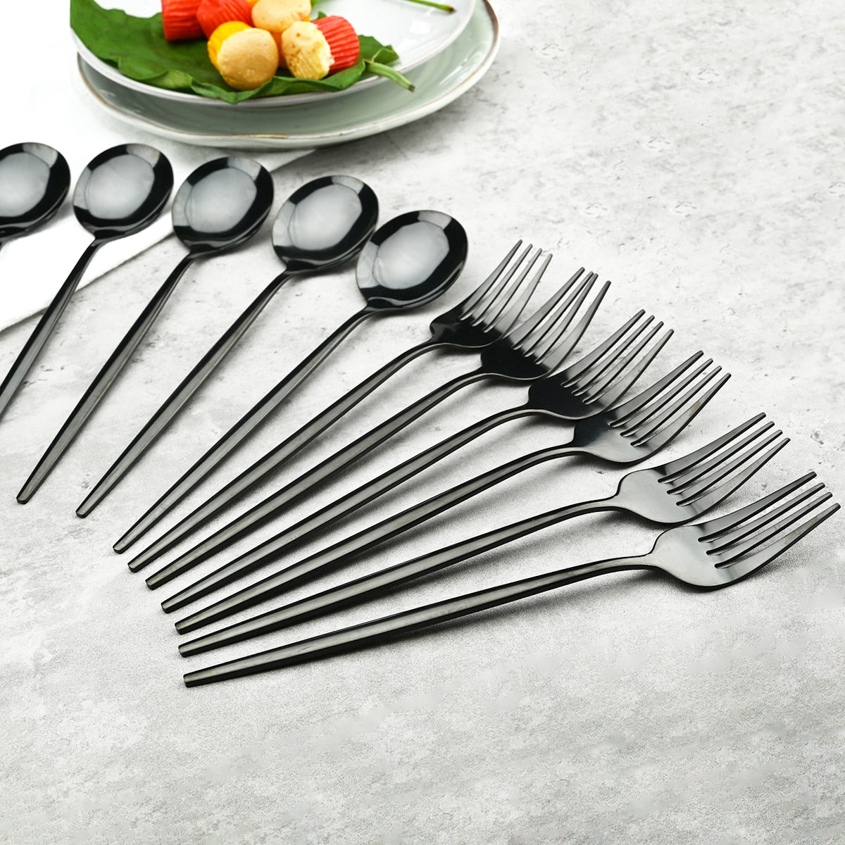 Funki Findz | Cutlery Set | Gold Stainless Steel Mirror 30 Pcs Set